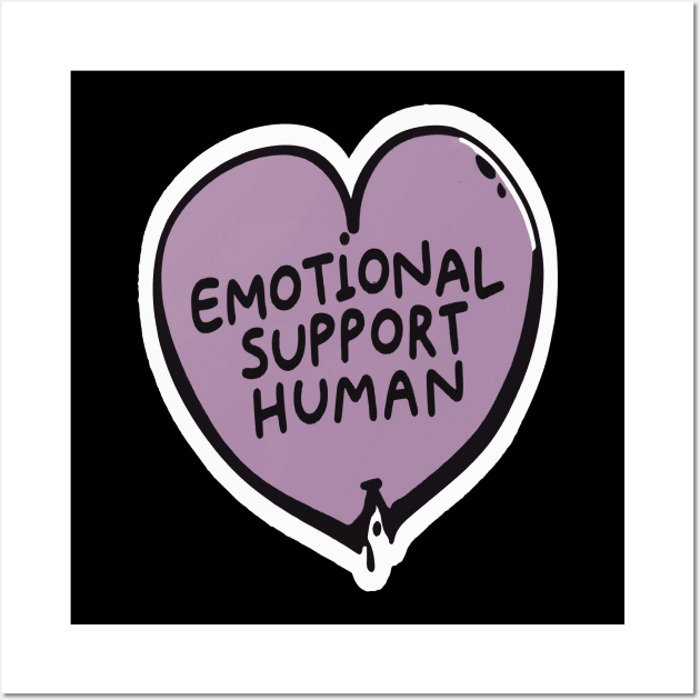 Emotional Support Human Wall Art by ArtfulDesign